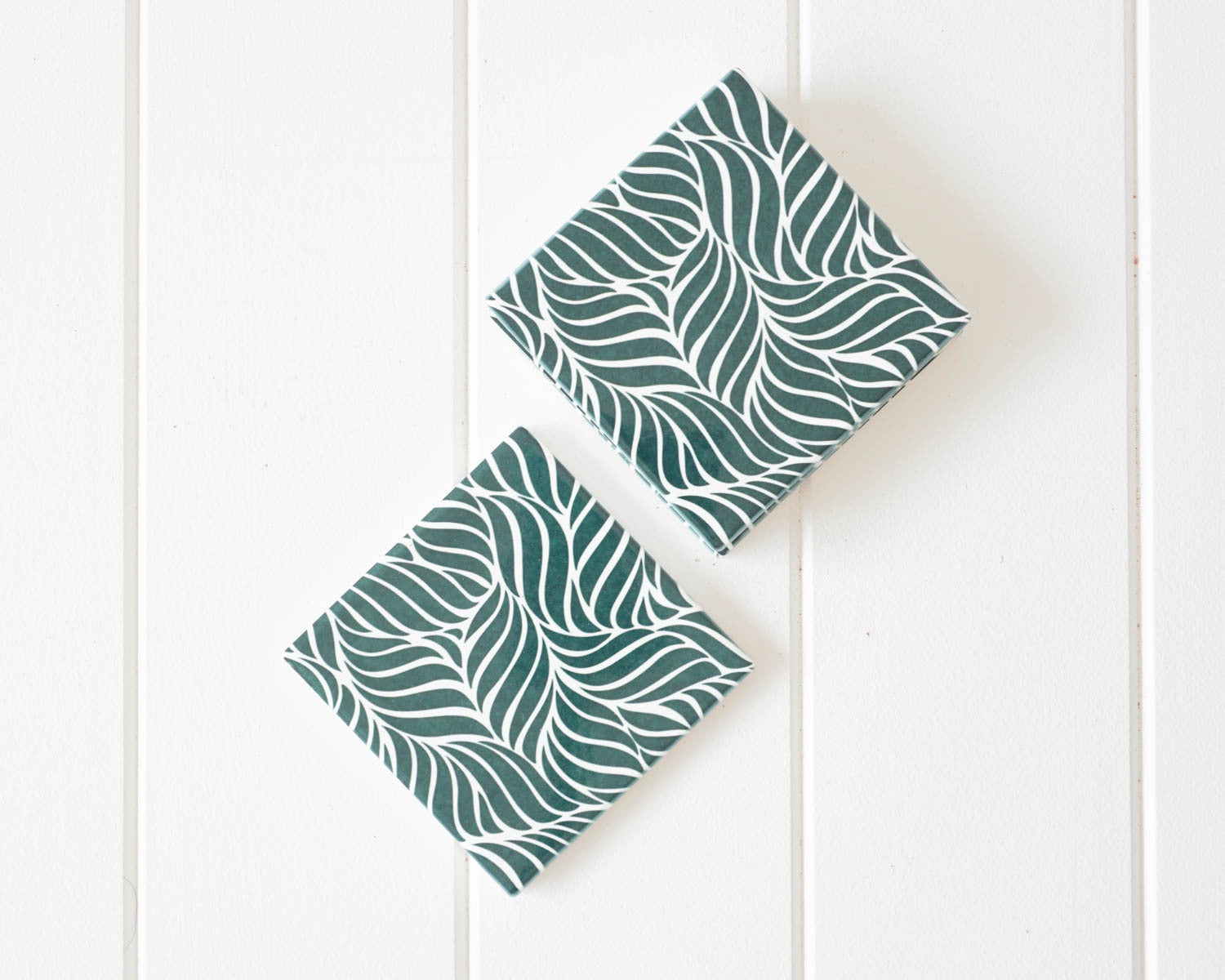 Leaf Love Coasters Forest Green